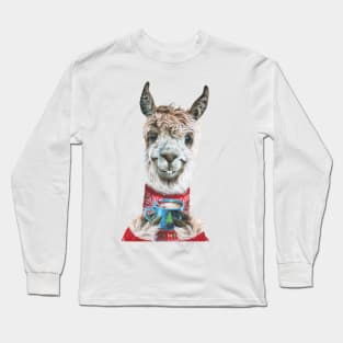 Christmas Llama Long Sleeve T-Shirt